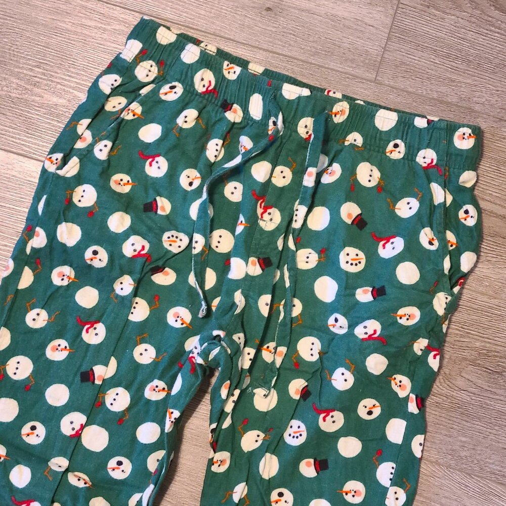 Old Navy 2 Piece Winter Holiday Snowman Pajama Set